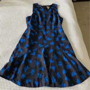 Navy & Cobalt J. Crew midi dress